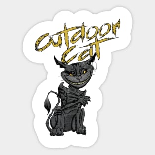 Outdoor cat Sticker